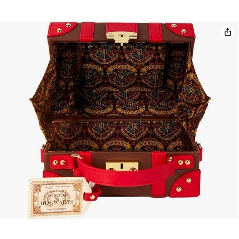 Loungefly Harry Potter Hogwarts Express Luggage Trunk Crossbody Bag HPTB0209 NEW